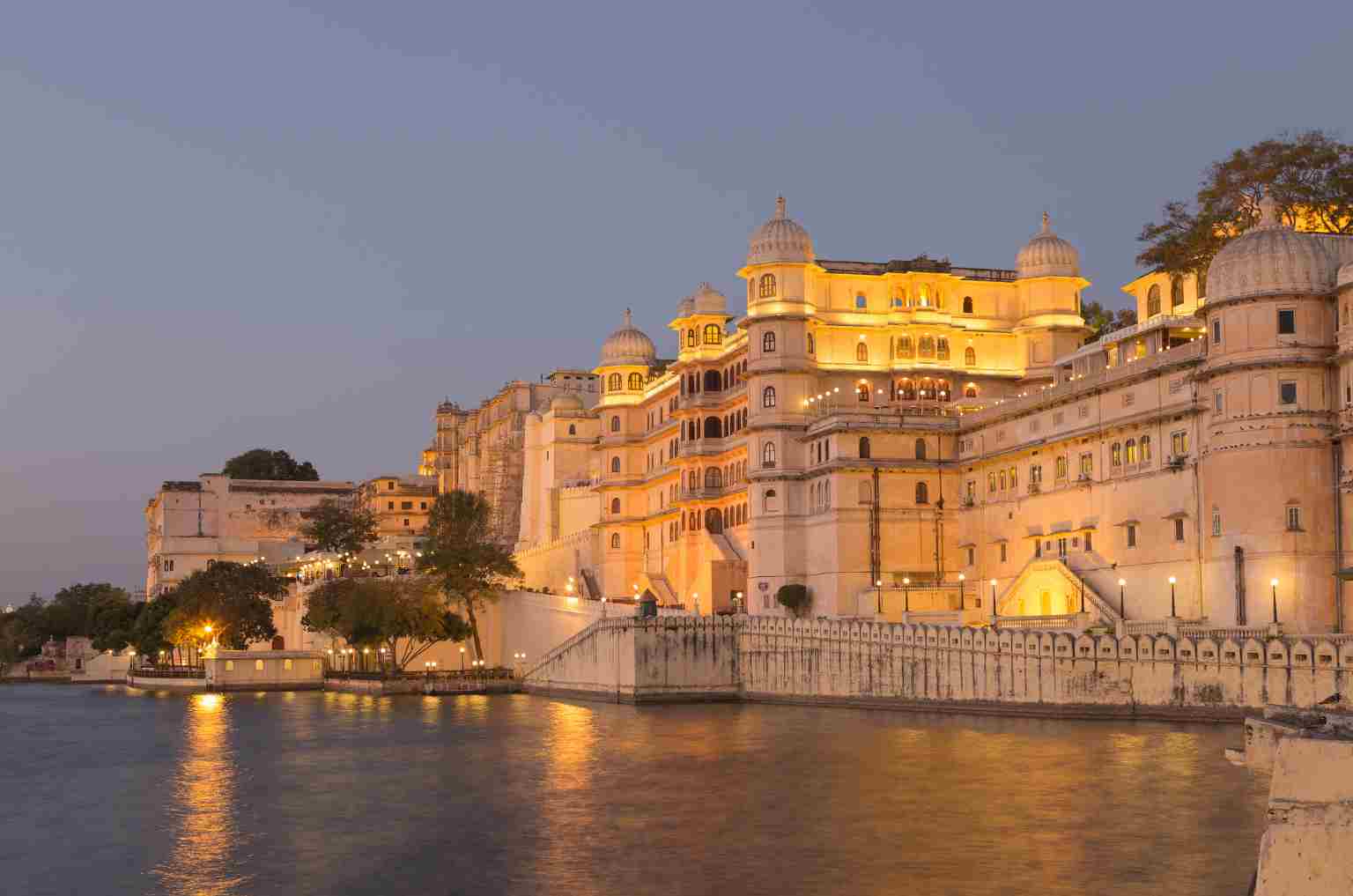 Udaipur city view with elegant lakes and royal charm