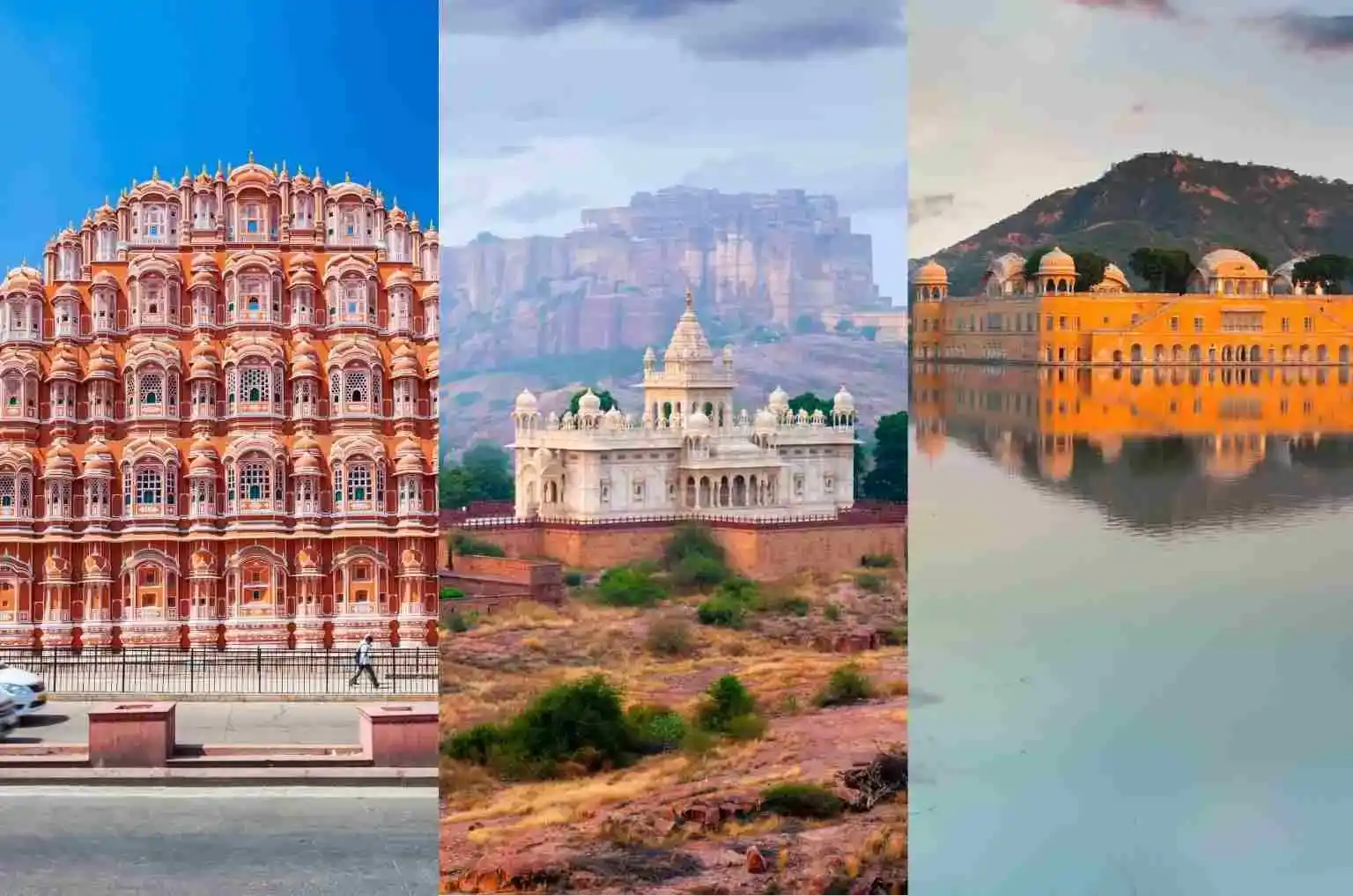 Jaipur Jodhpur and Udaipur
