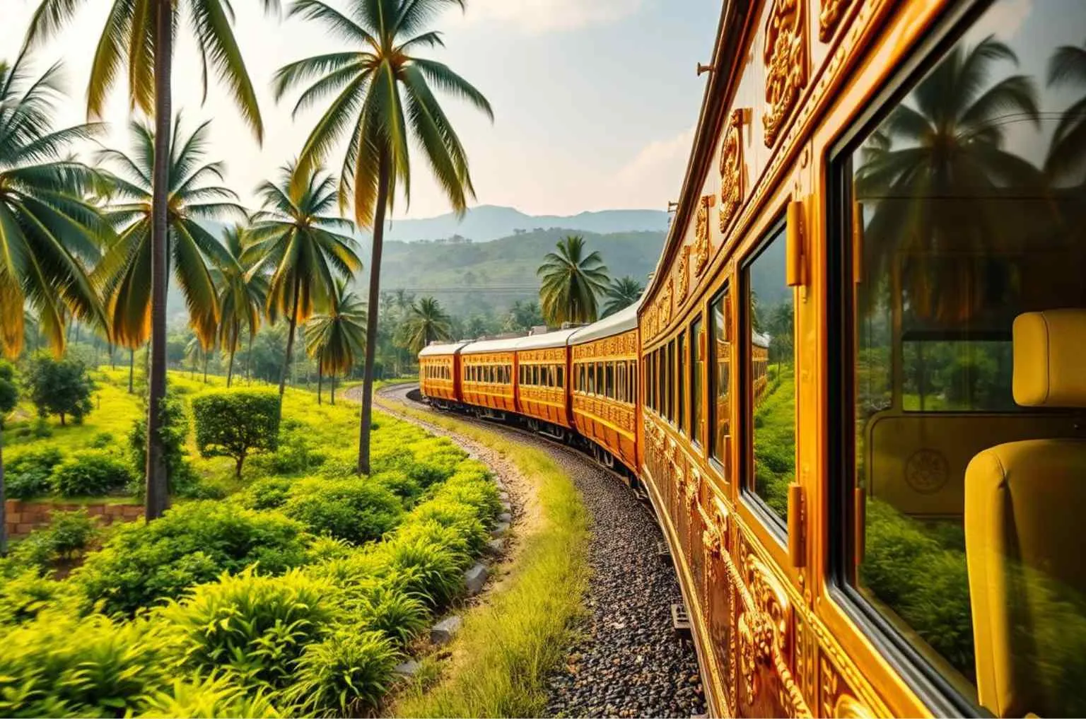 sustainable luxury train travel in India