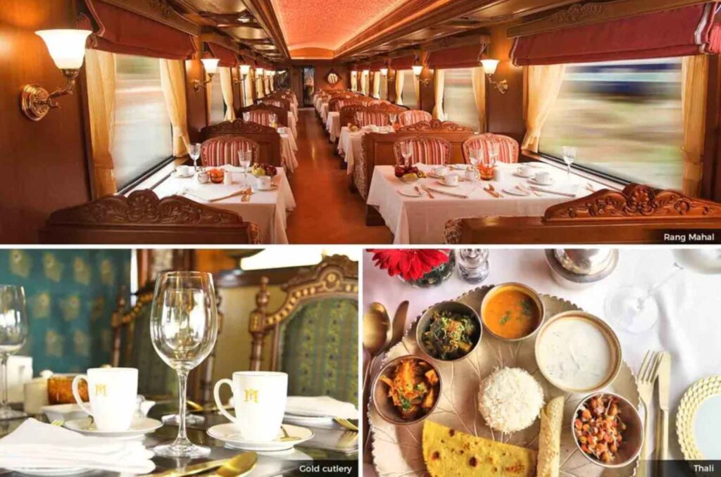 Luxury train dining experience in India