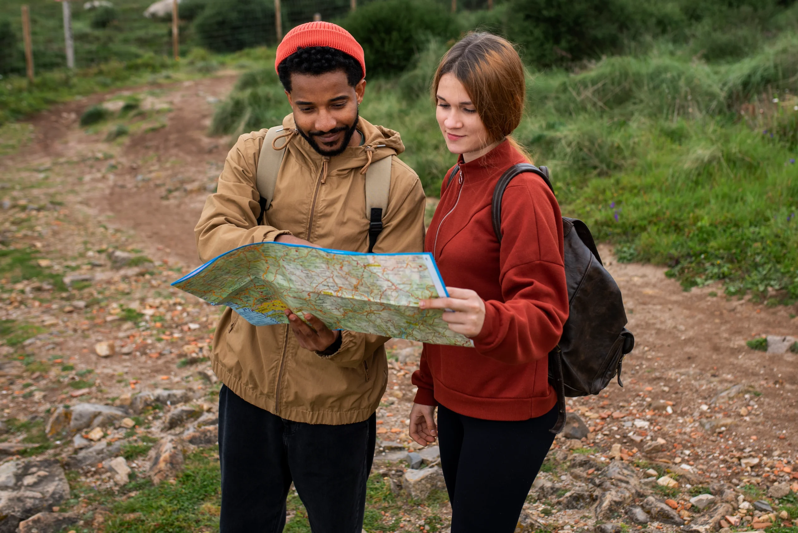 tourist with local guide India